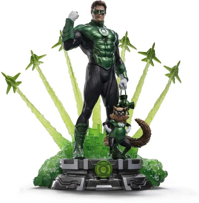 DC Comics - Figuur - Green Lantern Unleashed 1/10 van Iron Studios in Meerkleurig – productfoto
