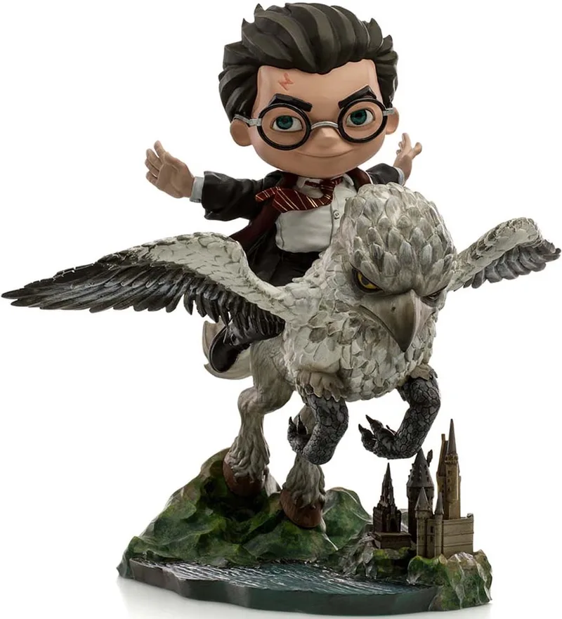 Harry Potter Beeld/figuur Mini Co. Illusion PVC Figure Harry Potter & Buckbeak 16 cm Multicolours van Iron Studios in Meerkleurig – productfoto