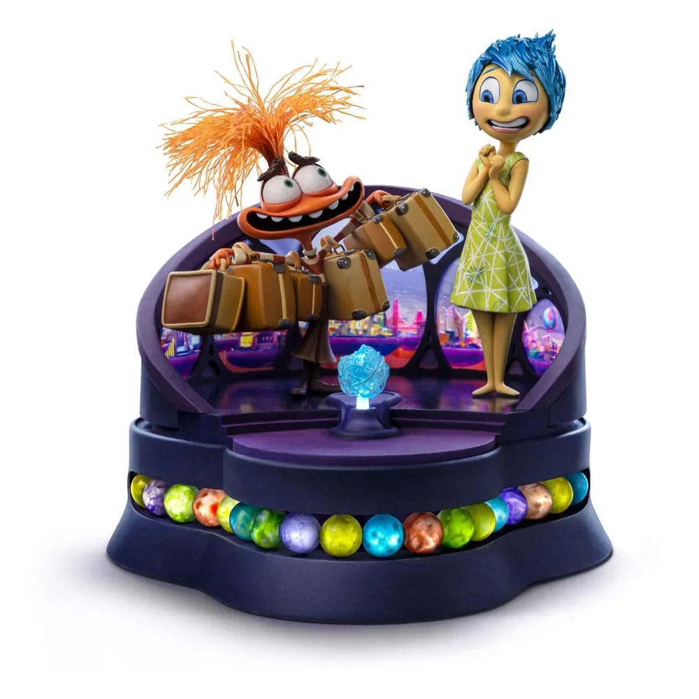 Inside Out 2 Deluxe Art Scale Statue Joy and Anxiety van Iron Studios – productfoto