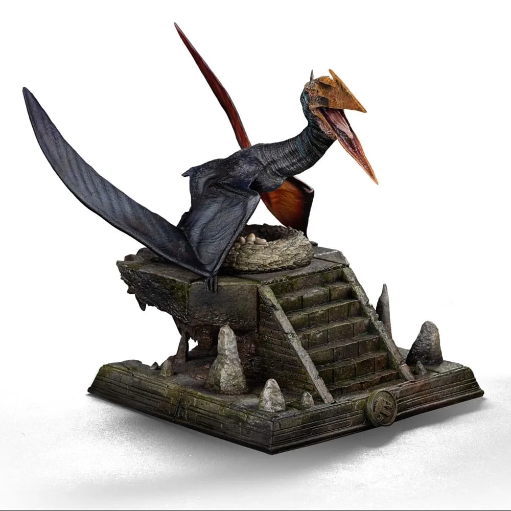 Jurassic World Rebirth Icons Statue Quetzalcoatlus van Iron Studios – productfoto