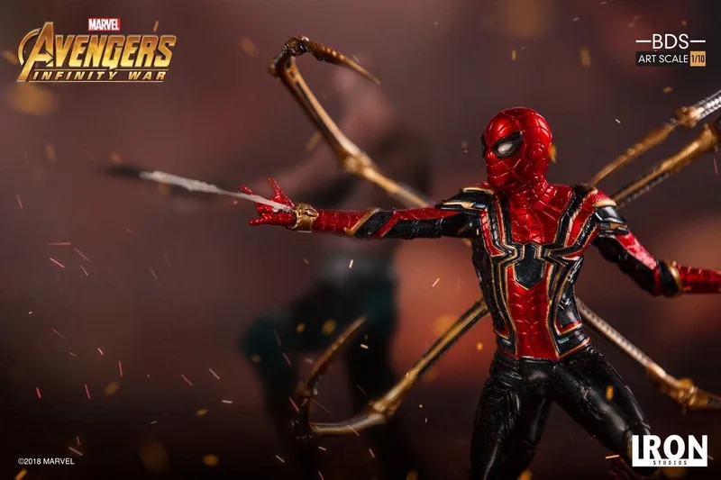 Marvel: Avengers Infinity War - Iron Spider-Man BDS 1:10 scale Statue van Iron Studios in Bonte kleuren – productfoto