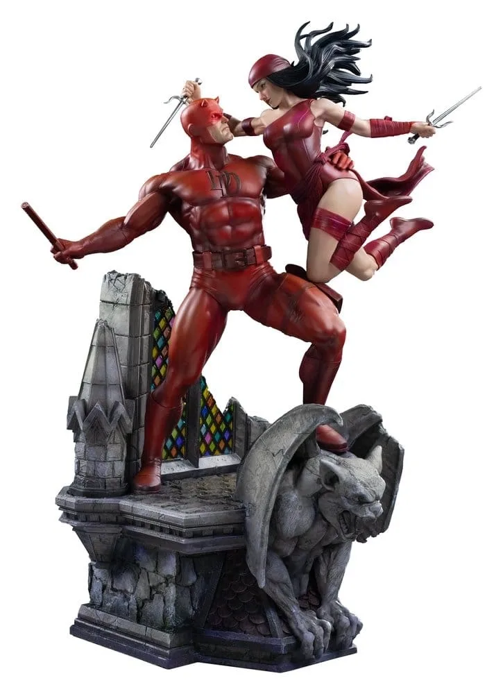 Marvel Comics Diorama Daredevil & Elektra van Iron Studios – productfoto