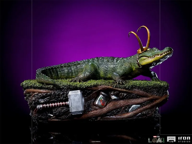 Marvel: Loki - Alligator Loki 1:10 Scale Statue van Iron Studios in Groen – productfoto