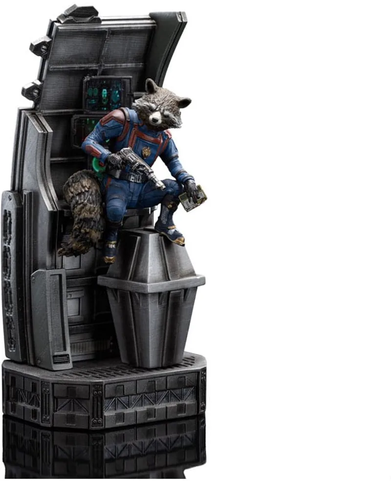 Marvel Scale Statue 1/10 Guardians of the Galaxy Vol. 3 Rocket Racoon 20 cm Beeld van Iron Studios – productfoto