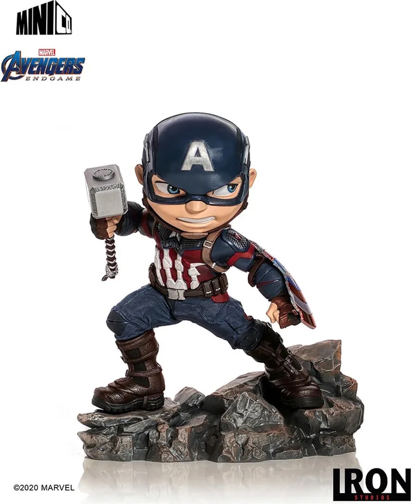 MiniCo Avengers: Endgame - Figuur - Captain America van Iron Studios in Meerkleurig – productfoto