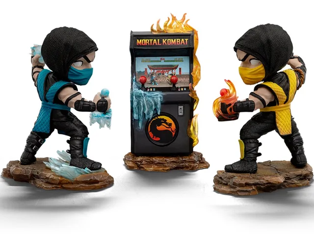 Mortal Kombat - MiniCo Figuur Set - Scorpion vs Sub-Zero Arcade