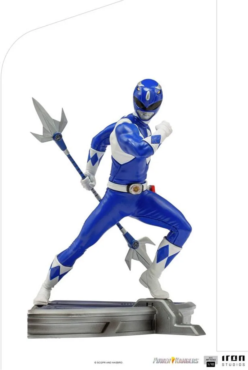 Power Rangers BDS Art Scale Statue 1/10 Blue Ranger 16 cm Beeld van Iron Studios in Meerkleurig – productfoto