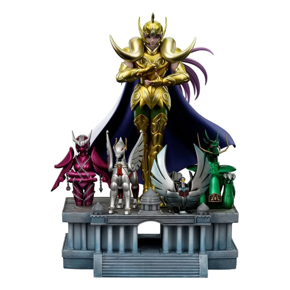 Saint Seiya Art Scale Statue Aries Mu Deluxe van Iron Studios – productfoto
