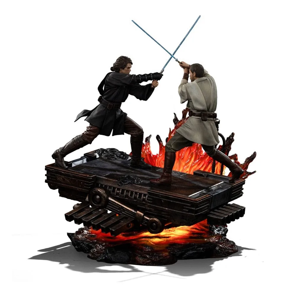 Star Wars Art Scale Statue Anakin vs. Obi Wan by Iron Studios – product photo