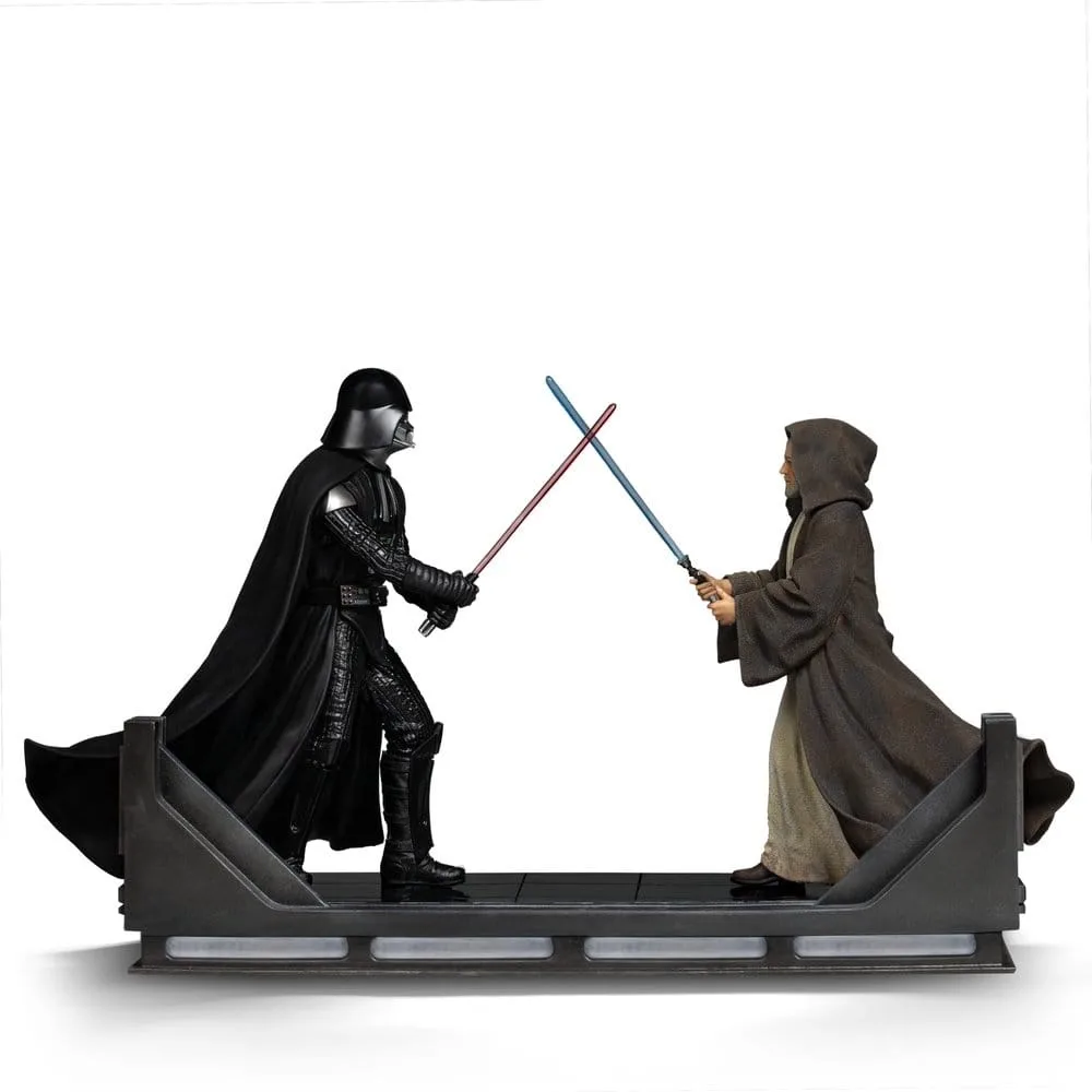 Star Wars Deluxe Art Scale Statue Darth Vader Vs Obi-Wan Kenobi by Iron Studios – product photo