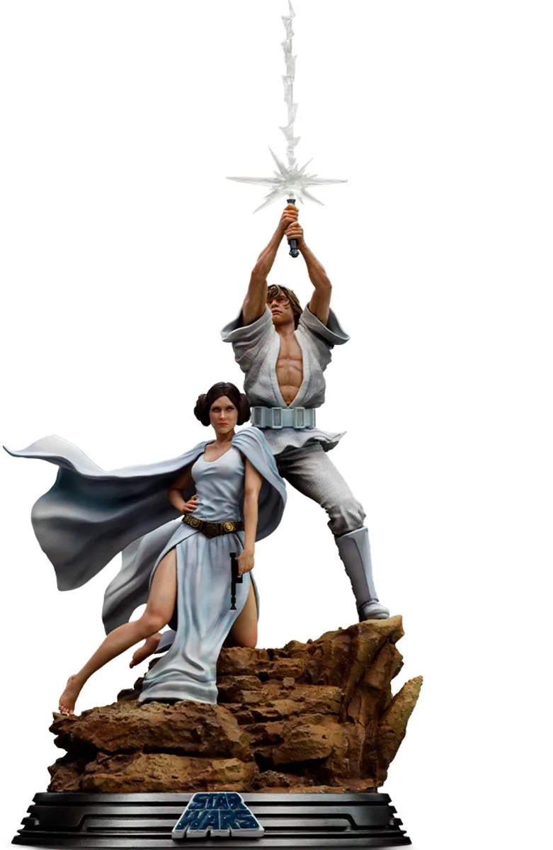 Star Wars - Figuur - Luke And Leia Deluxe 1/10 van Iron Studios in Meerkleurig – productfoto