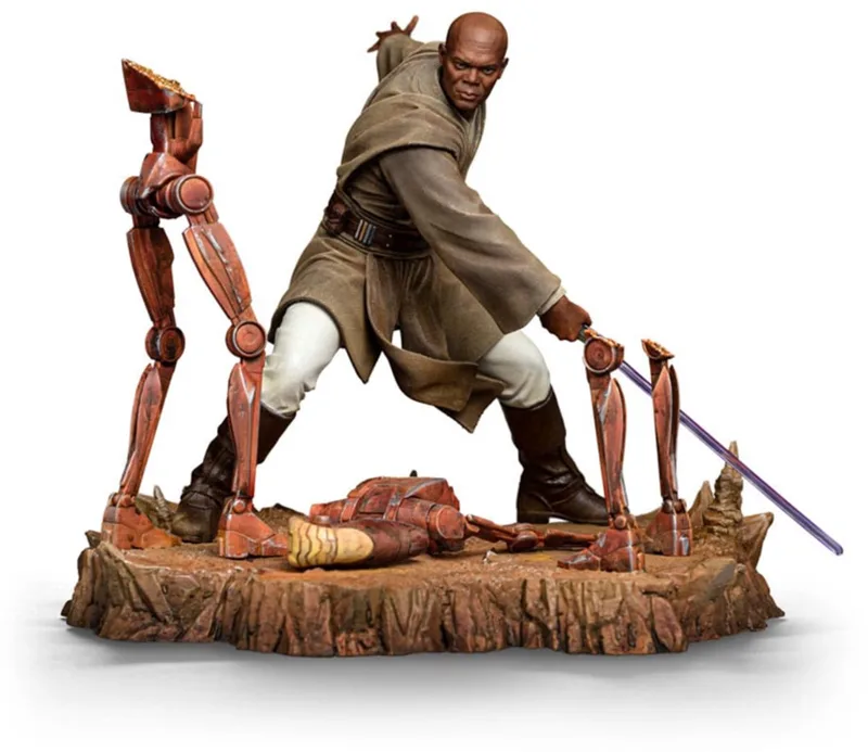 Star Wars - Figuur - Mace Windu 1/10 van Iron Studios in Meerkleurig – productfoto
