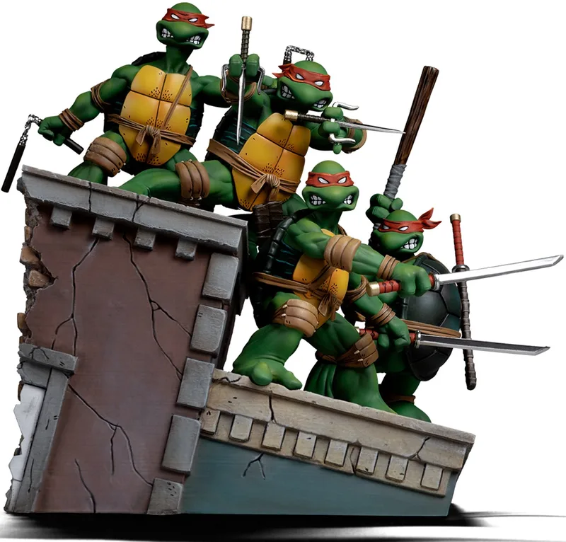 Teenage Mutant Ninja Turtles - TMNT Set Figuur - Kevin Eastman Version 1/10 van Iron Studios in Meerkleurig – productfoto