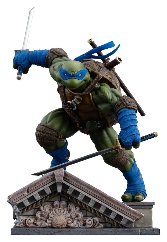 TMNT Art Scale Statue Leonardo Unleashed van Iron Studios – productfoto
