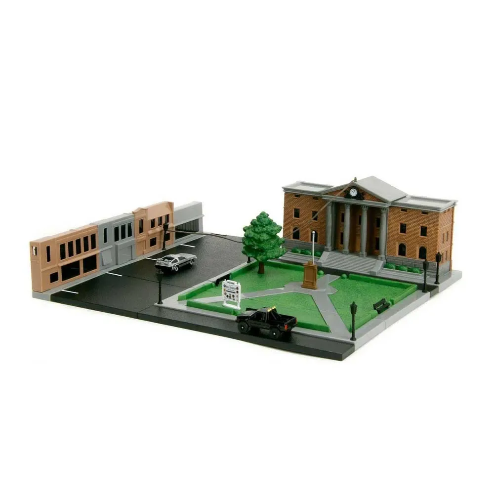 Back To The Future Diorama Hill Valley Courthouse Square Figuur de Jada Toys – photo produit