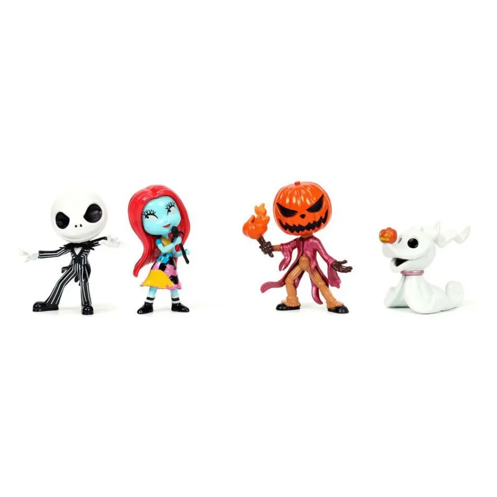 Set Of 4 Metal Nightmare Before Christmas 7 Cm Figuur de Jada Toys – photo produit