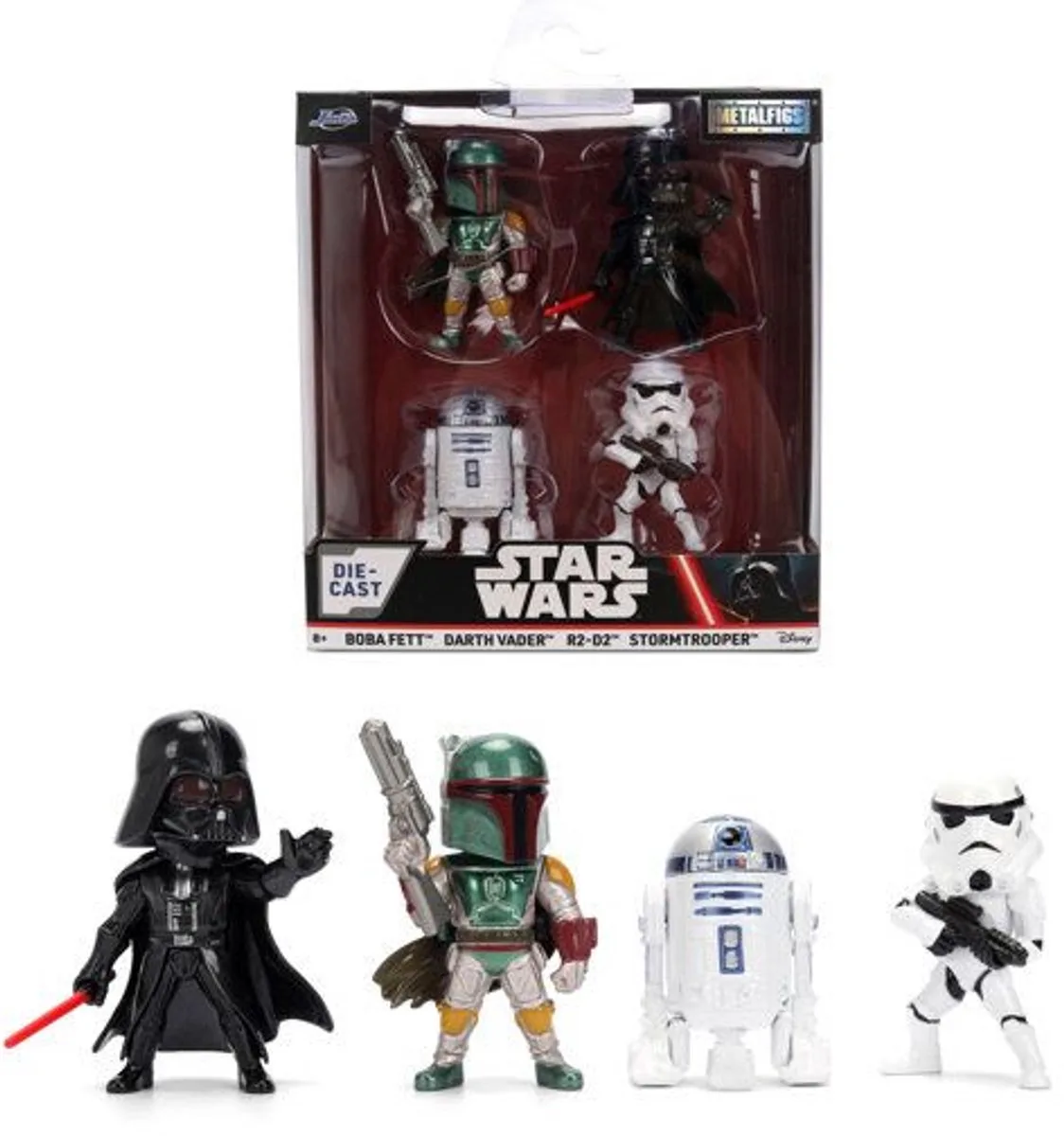 Star Wars Mini Figuur 4-Pack Wave 1 6.5 cm Mini-Figuur de Jada Toys en Multicolore – photo produit