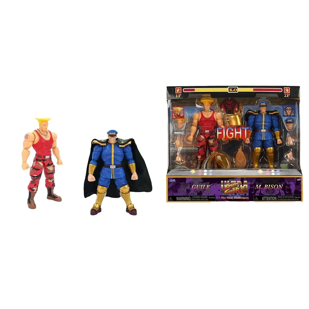 Street Fighter Ii Guile & Bison 15 Cm Figuur van Jada Toys – productfoto