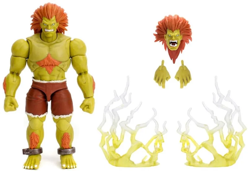 Ultra Street Fighter II: The Final Challengers Action Figure 1/12 Blanka 19 cm Action Figuur van Jada Toys in Meerkleurig – productfoto