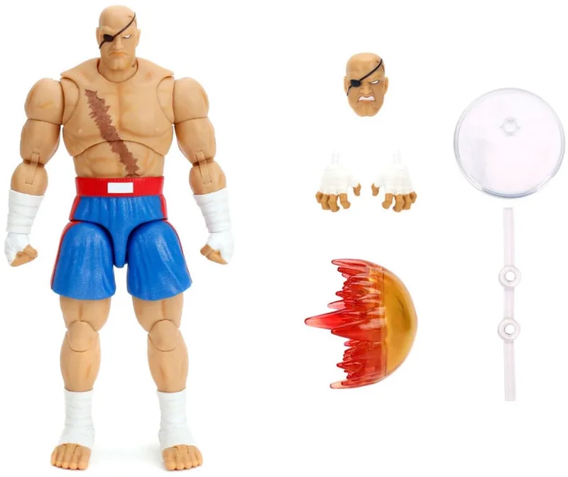 Ultra Street Fighter II: The Final Challengers Action Figure 1/12 Sagat 19 cm Action Figuur by Jada Toys in Multicolour – product photo