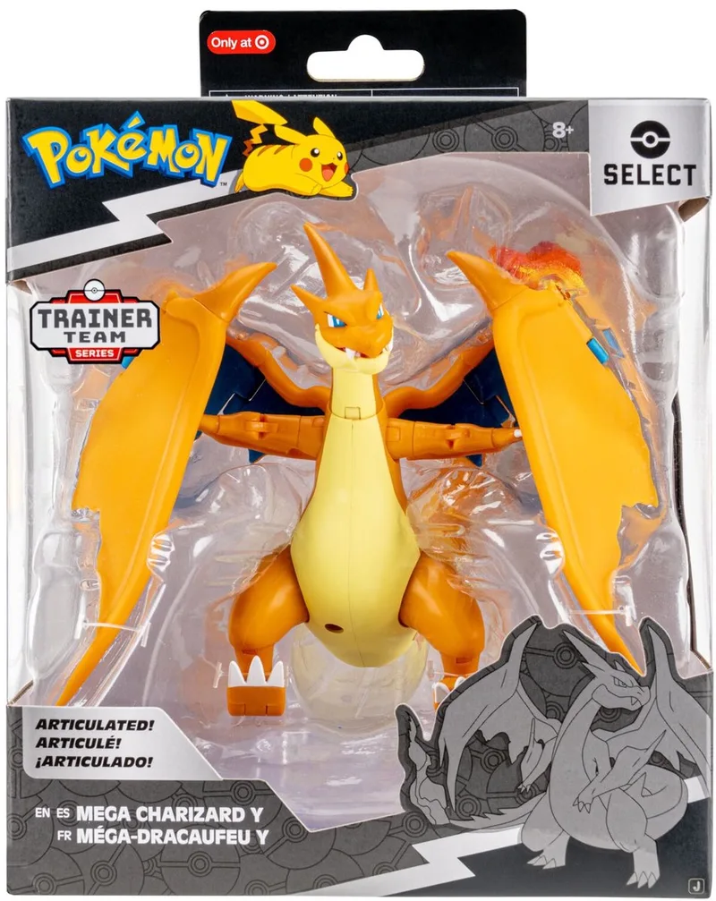 Pokémon - 15cm - Super-Articulated Figure - Mega Charizard Y van Jazwares in Meerkleurig – productfoto