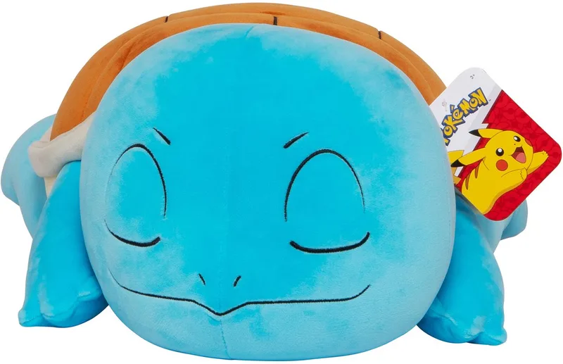 Pokémon - 45cm Sleeping Plush - Squirtle van Jazwares in Blauw – productfoto