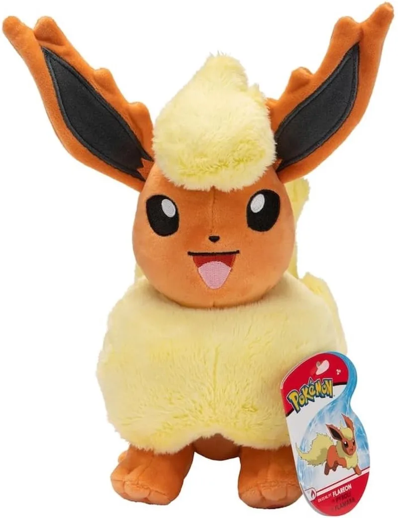 Pokémon Knuffel Figure 20 cm Knuffeles van Jazwares in Flareon – productfoto