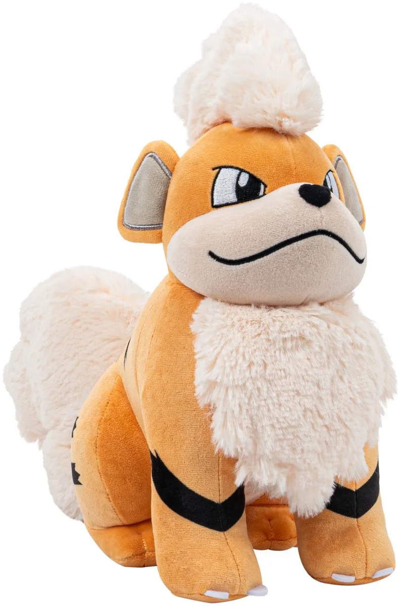 Pokémon Knuffel Figure 30 cm Knuffeles van Jazwares in Growlithe – productfoto