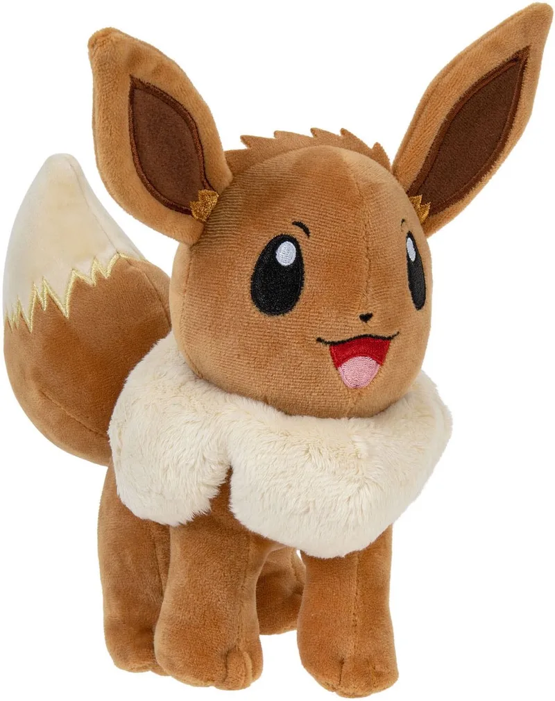 Pokémon Knuffel Pluche Eevee #1 - 20cm van Jazwares in Meerkleurig – productfoto