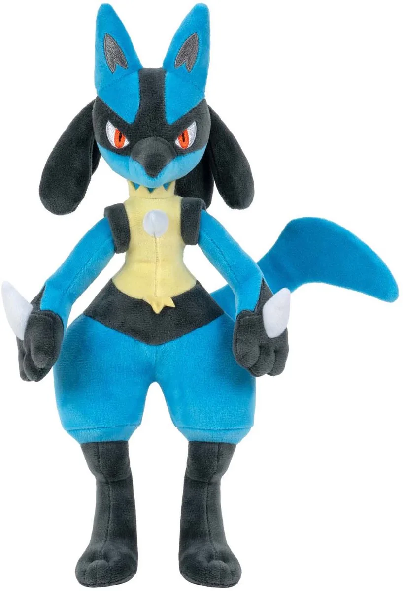 Pokemon Lucario Plsch 30 cm von Jazwares in Blau – Produktfoto