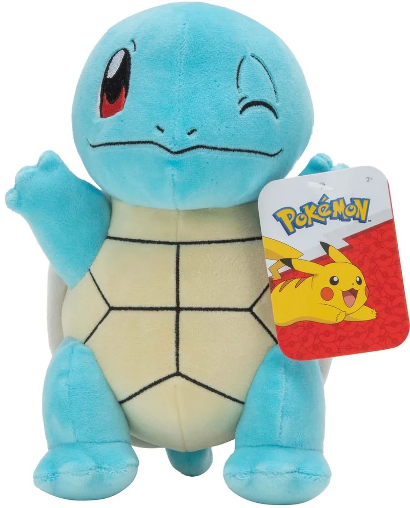 Pokémon Knuffel Pluche Squirtle #3 - 20cm van Jazwares in Meerkleurig – productfoto