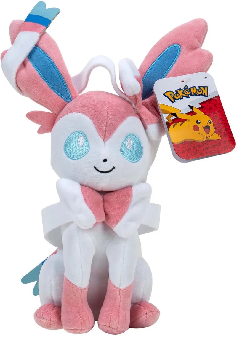 Pokémon Knuffel Pluche Sylveon - 20cm van Jazwares in Meerkleurig – productfoto