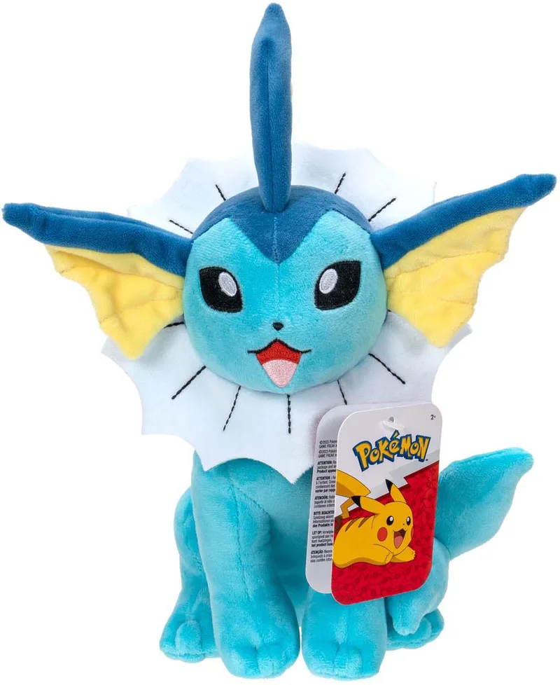 Pokémon Knuffel Pluche Vaporeon - 20cm van Jazwares in Meerkleurig – productfoto