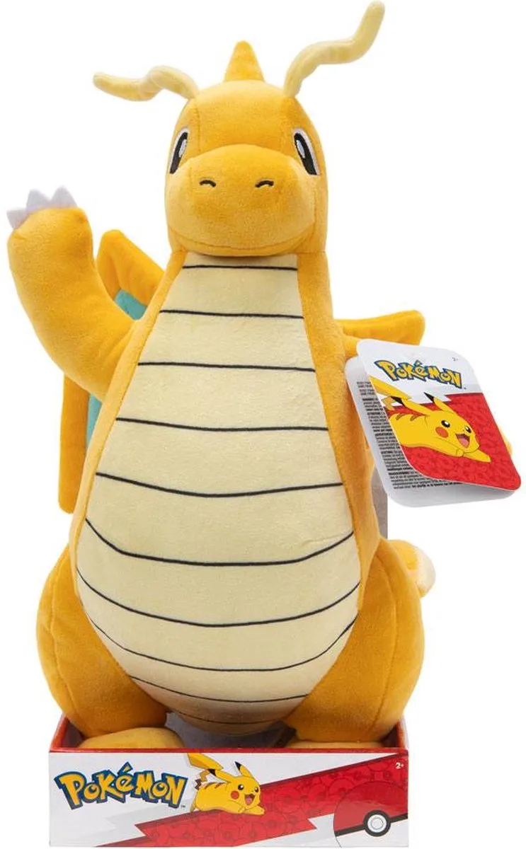 Pokémon Pluche - 30 cm van Jazwares in Dragonite – productfoto