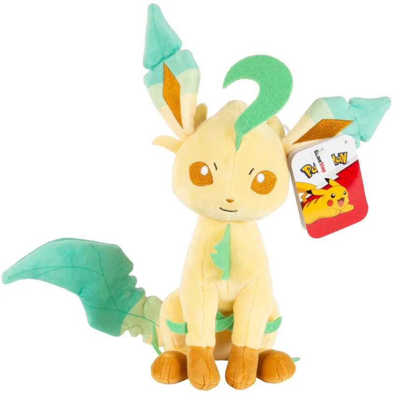 Pokemon Plush Knuffel 20cm - Leafeon van Jazwares in Beige – productfoto