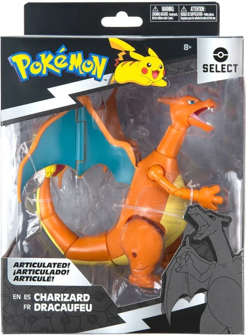 pokemon select 6 inch articulated figure - charizard van Jazwares in Meerkleurig – productfoto
