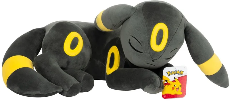 Pokémon Umbreon Knuffel - 45cm Plush - Sleeping Plush - Sleeping Umbreon van Jazwares in Meerkleurig – productfoto