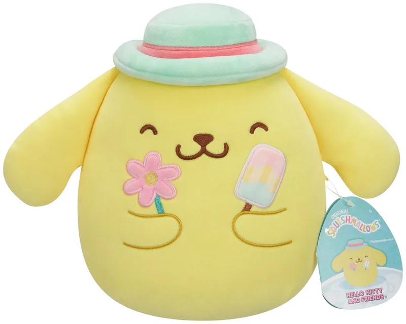 Squishmallows - Hello Kitty and Friends - Seize the Moment Pompompurin Popsicle - 20cm Plush van Jazwares in Meerkleurig – productfoto