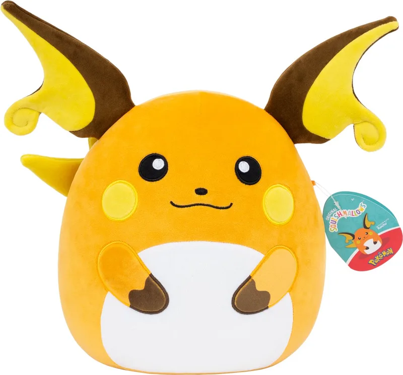 Squishmallows - Pokemon Raichu - Large Plush - Wave 11 - 35cm Plush van Jazwares in Meerkleurig – productfoto