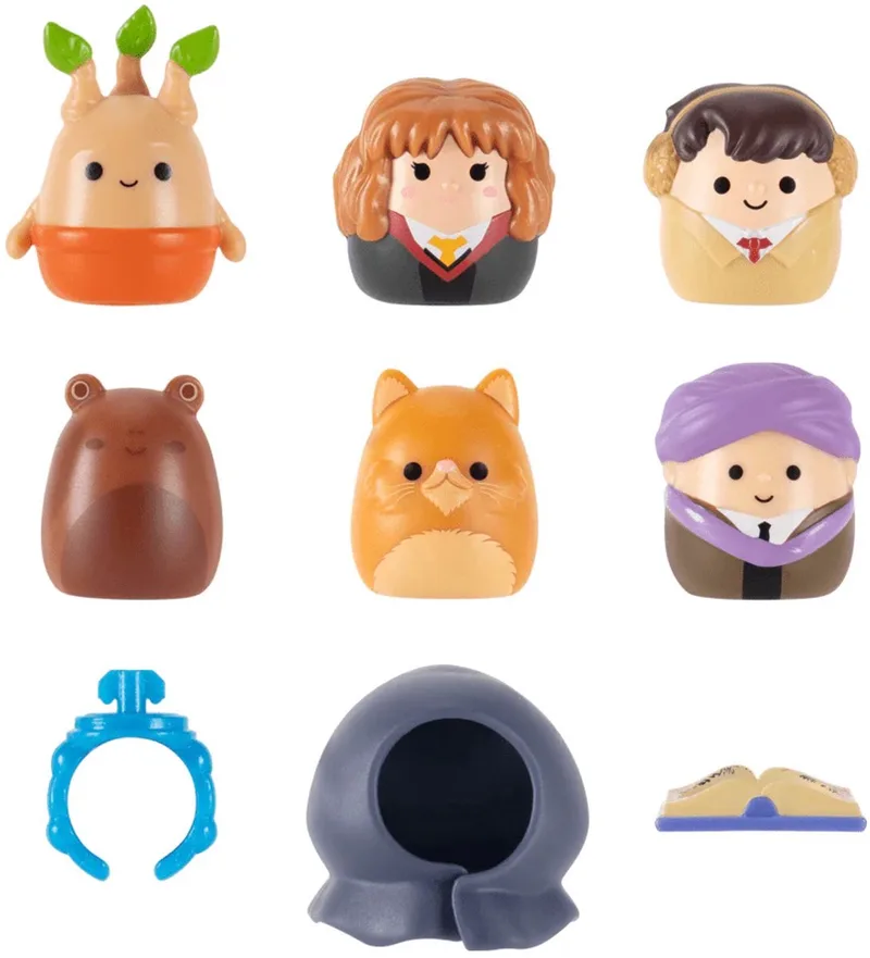 Squishmallows Squish-A-Longs Harry Potter figuren - 6 pack van Jazwares – productfoto