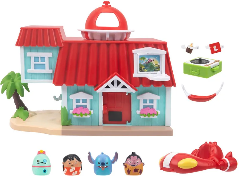 Squishmallows Squish-a-longs - Stitch Lilo's Huis Playset by Jazwares in Multicolour – product photo