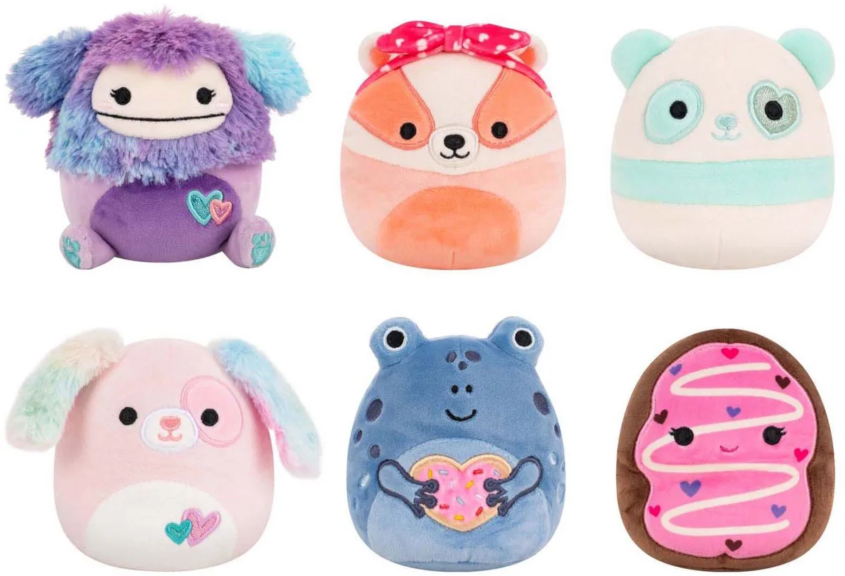 Valentine's Day Mystery Squad Squishmallow - 10cm de Jazwares en Multicolore – photo produit