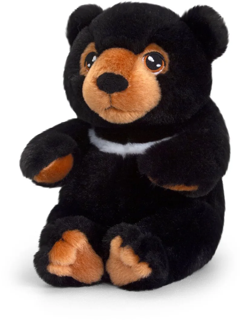 Bruine Beer - 18 cm - Dierenknuffelbeesten från Keel Toys i Svart – produktbild