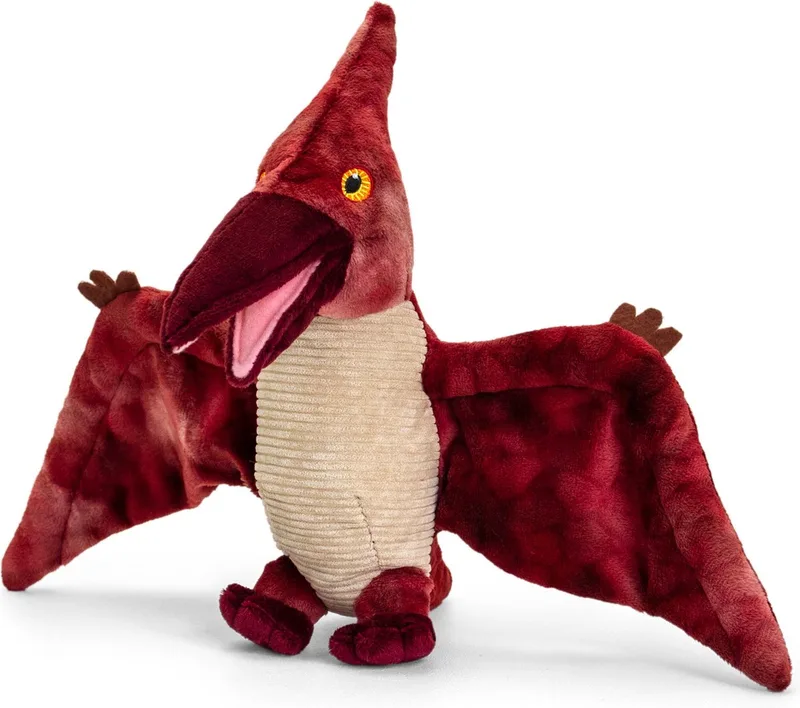 Dinosaurus Pterodactyl - 26 cm - Dieren knuffelbeesten by Keel Toys in Red – product photo