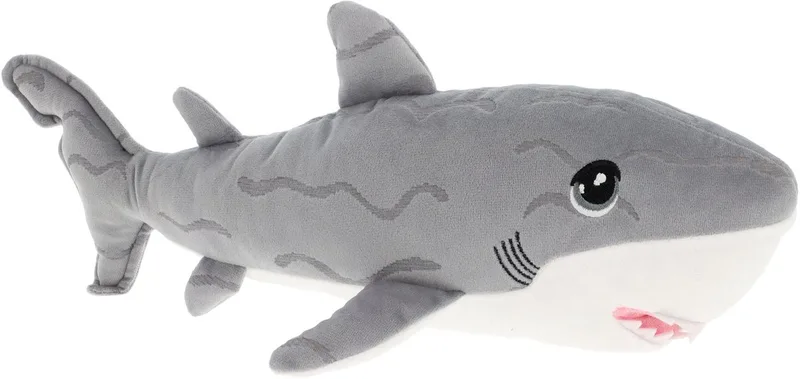 Haai - 25 cm - Dieren knuffelbeesten de Keel Toys en Gris – photo produit