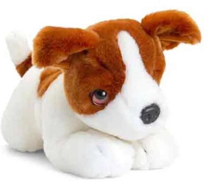 Hond - 32 cm - Dieren knuffelbeesten de Keel Toys en Marron – photo produit