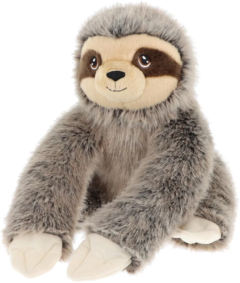 Keeleco luiaard knuffel - 25 cm - dierenknuffels van Keel Toys in Grijs – productfoto