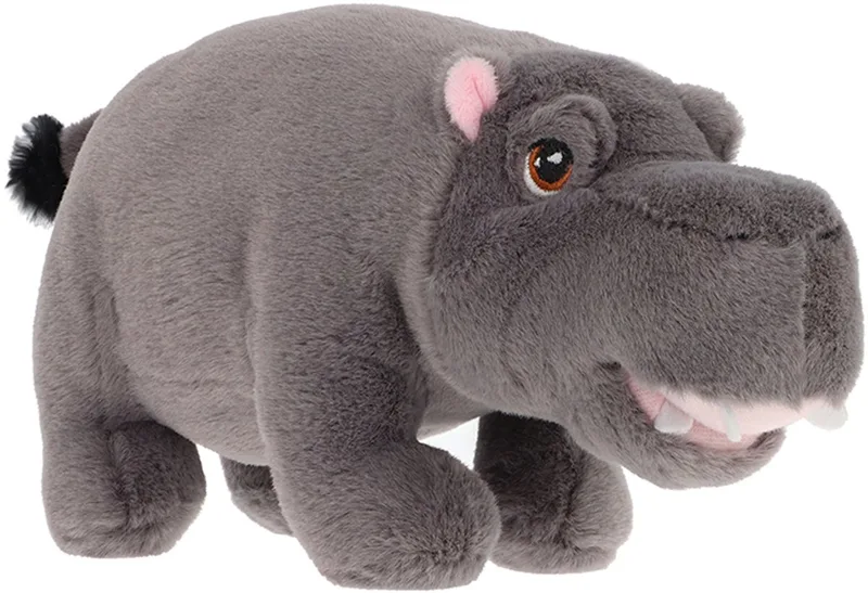 Keeleco Nijlpaard knuffel - 22 cm - dierenknuffels från Keel Toys i Grå – produktbild