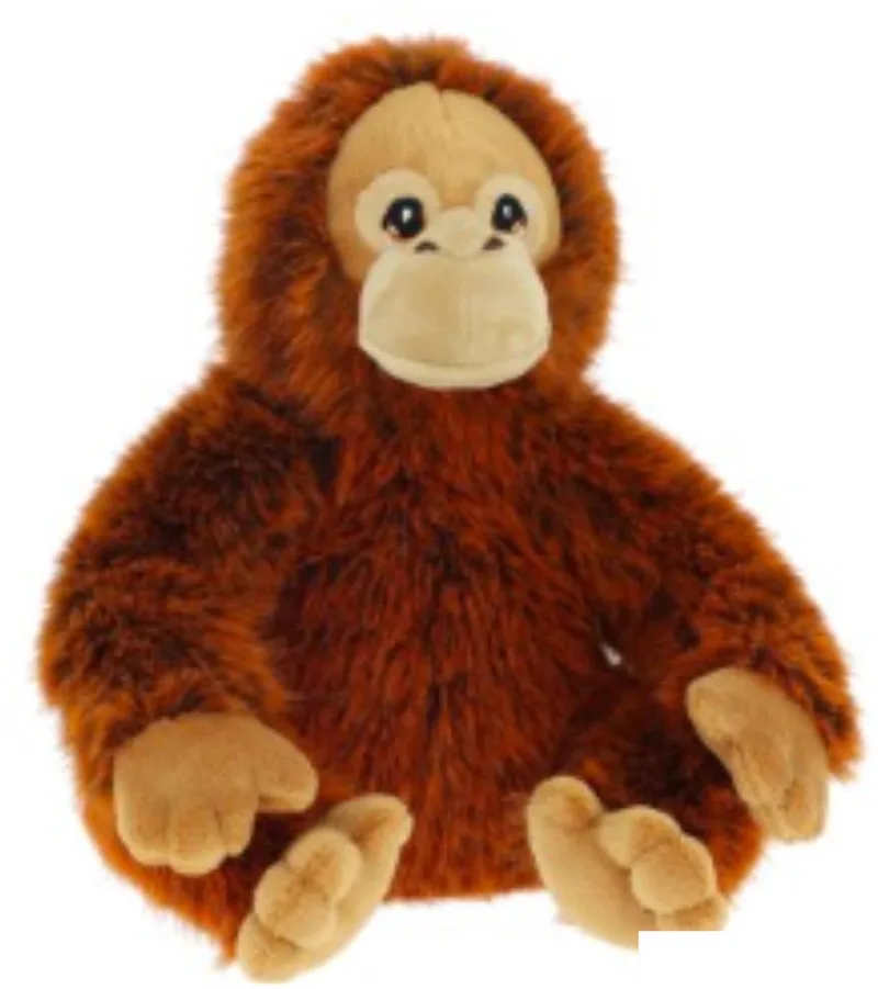 Keeleco Orang-oetan knuffel - 20 cm - dierenknuffels van Keel Toys in Bruin – productfoto