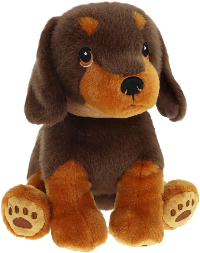 Keeleco puppy teckel knuffel - 23 cm - dierenknuffels by Keel Toys in Brown – product photo